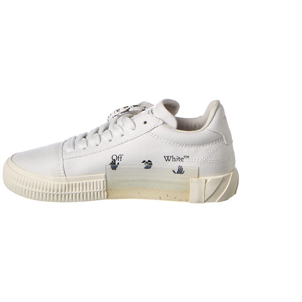 Off-White Low Vulcanized Canvas Sneaker - Picture 2 of 6